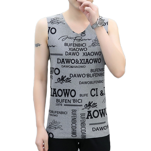 高档轻奢男士保暖内衣背心时尚修身德绒无痕打底衫无袖秋衣单上衣