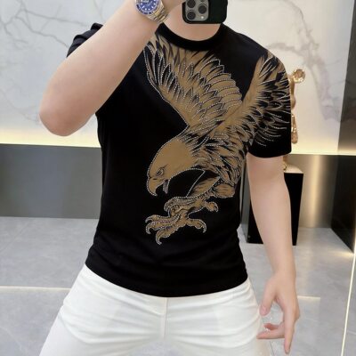 夏季新款3D印花男士休闲T