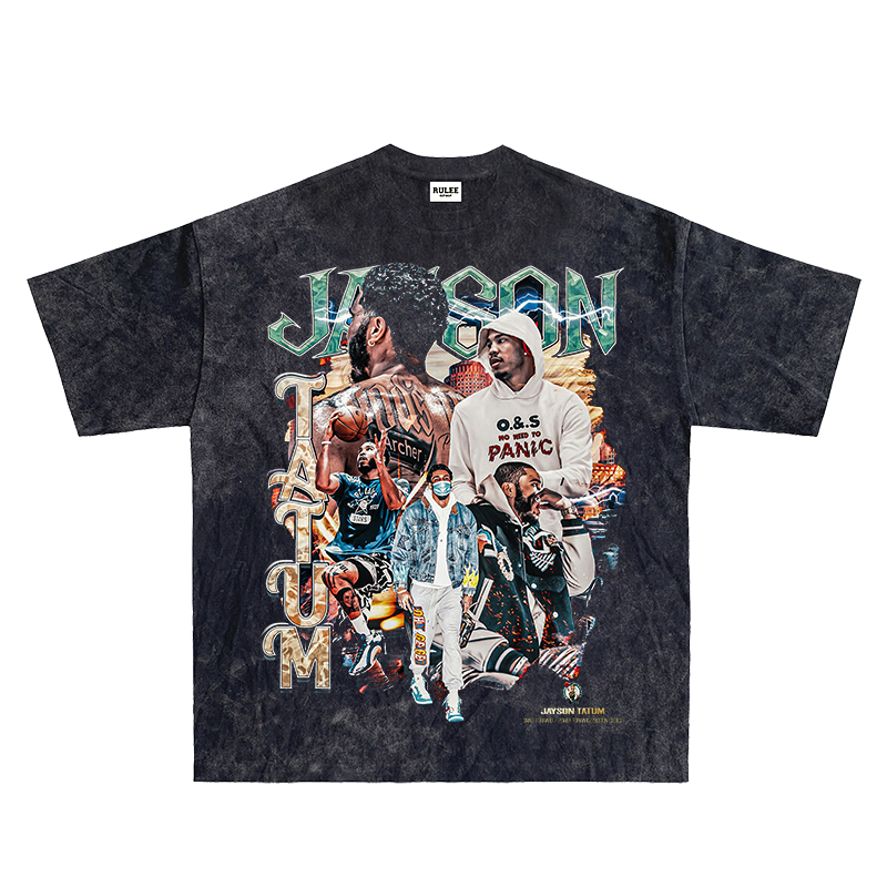 Tatum塔图姆小领口T恤嘻哈美式