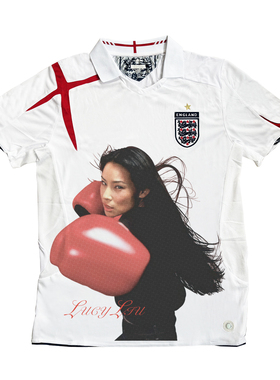 RULEE黑怕 LUCY LIU 刘玉玲红拳套vibe人像春夏足球服长袖短袖