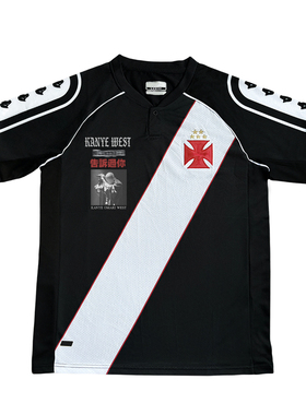RULEE黑怕 Kanye West侃爷blokecore复古vibe球服足球短袖球衣