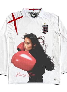 RULEE黑怕 LUCY LIU 刘玉玲红拳套vibe人像春夏足球服长袖短袖