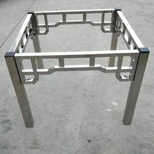 不锈钢桌腿支架瓷砖餐桌折叠桌架四方桌脚架岩板大理石八仙桌脚架