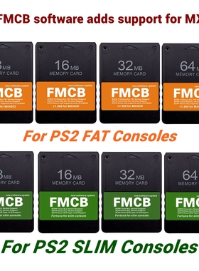 PS2 FMCB引导卡 英文PS2启动卡 全区PS2 MX4SIO 通用Free Mcboot
