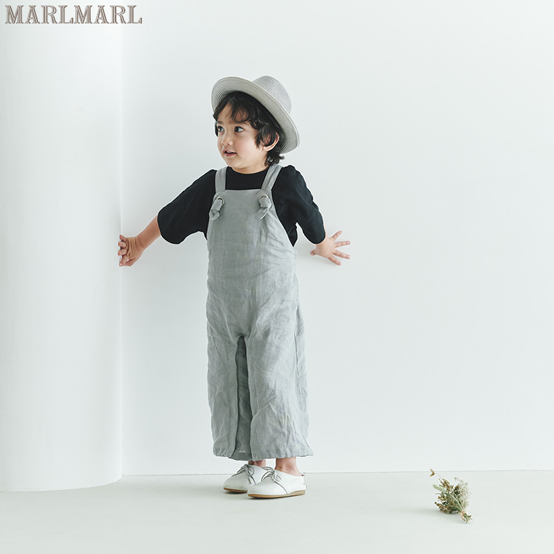 MARLMARL夏天假日背带裤森林灰