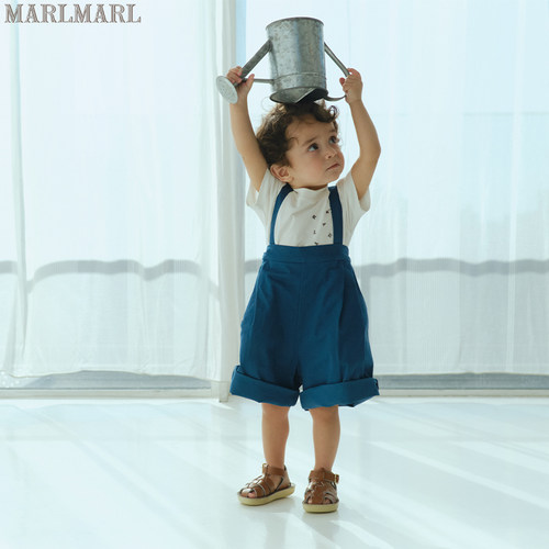 marlmarl圆领休闲短袖白T恤
