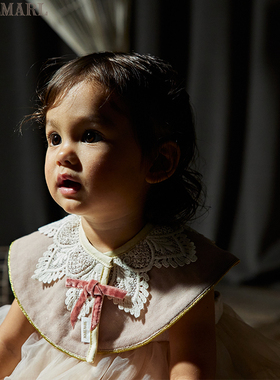 MARLMARL女童口水巾婴儿围嘴新生儿新年礼物可定制围兜dolce_C01