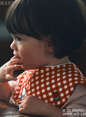 MARLMARL三丽鸥联名HELLO KITTY限定新年口水巾婴儿宝宝新年礼物