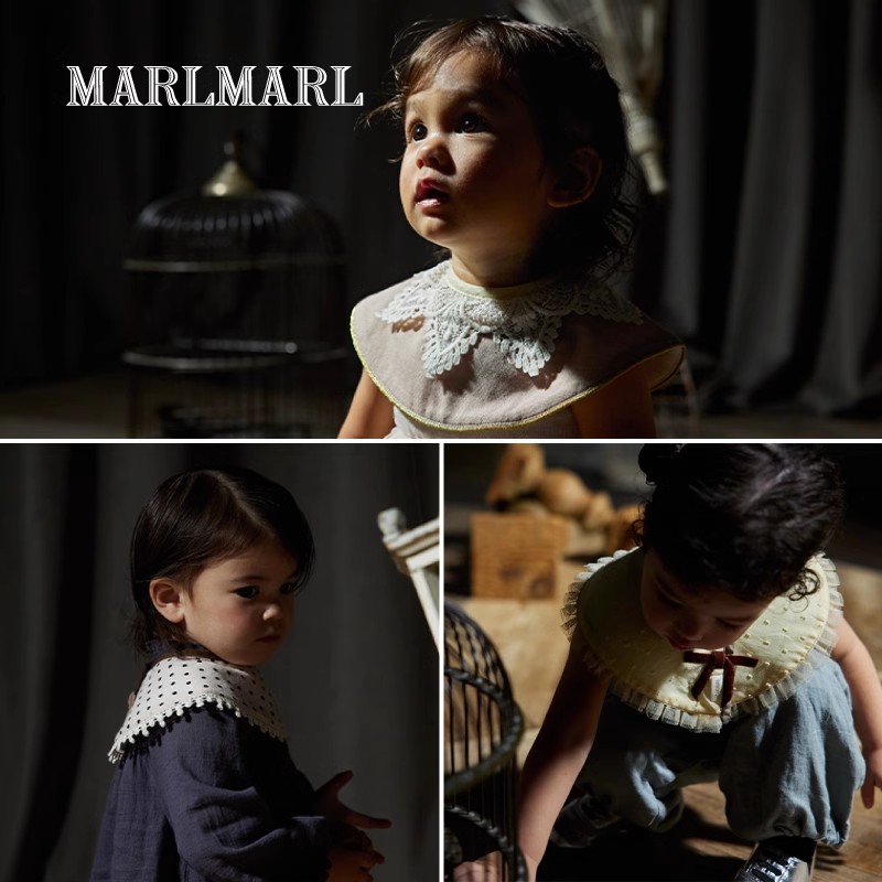 MARLMARL口水巾婴儿围嘴宝宝新生儿可定制围兜周岁满月礼物dolce