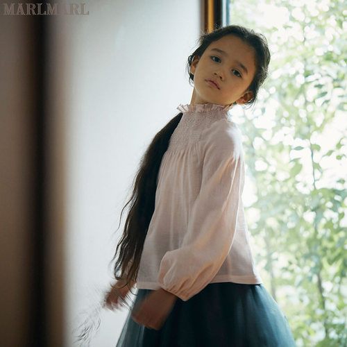 女童长袖衬衫marlmarl