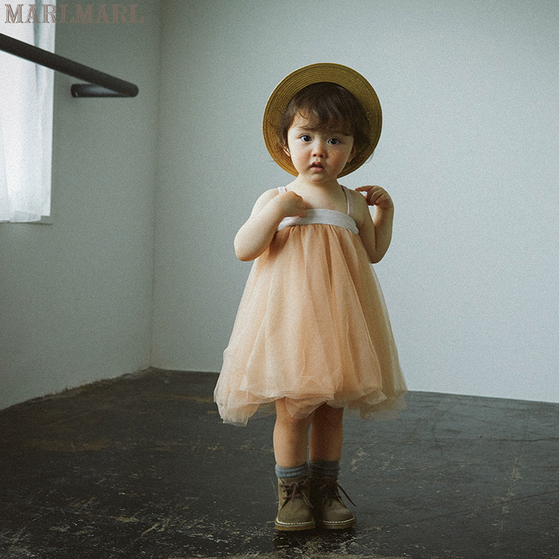 MARLMARL夏季薄款婴儿儿童礼服百褶裙纱纱蓬蓬裙公主裙周岁tutu05