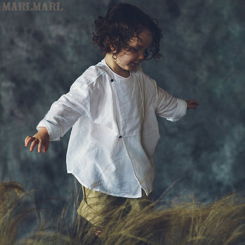 男童长袖衬衫marlmarl休闲