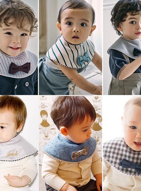 MARLMARL男宝新年口水巾婴儿婴幼儿围兜满月礼物新年礼物dolce