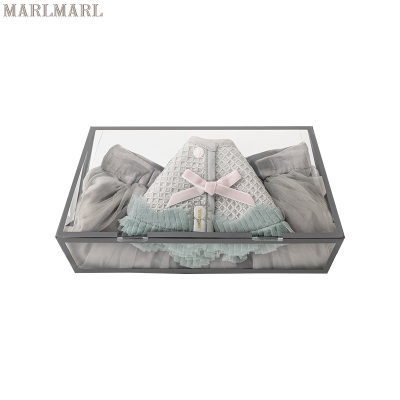 MARLMARL婴儿衣服礼盒新生儿口水巾tutu裙满月周岁礼物女宝套装