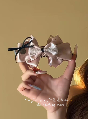 韩系甜美蝴蝶结香蕉夹发夹可爱发饰高级感纯欲氛围芭蕾少女抓夹