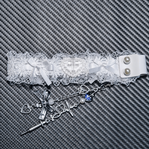 键盘蕾丝飘带适配小蜜蜂made68迈从ace68/rog夜魔/魔导士75美加狮