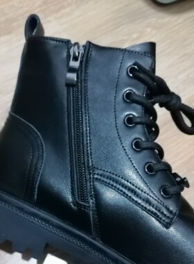 包邮断码童鞋秋季冬天女宝男孩布里防雪防水拉链中筒靴原D皮靴子