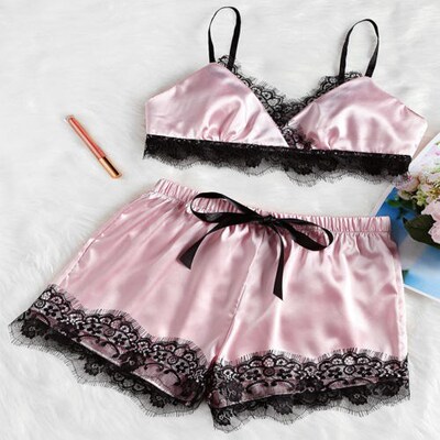 ydoll Lingerie Nightdress Pajamas Set Bra Shorts Clothes Set