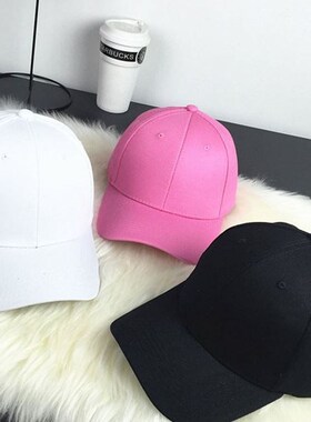 男女简约帽子纯色棒球帽 baseball cap men women hat caps hats