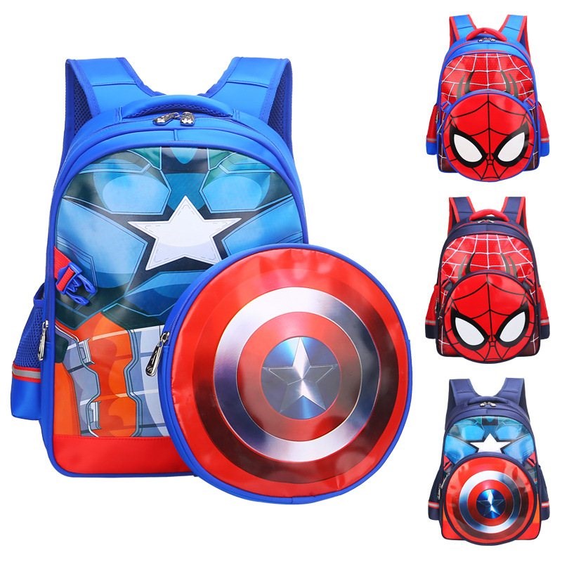 Spiderman schoolbags children's school bag 1-3-6 grade 箱包皮具/热销女包/男包 双肩背包 原图主图