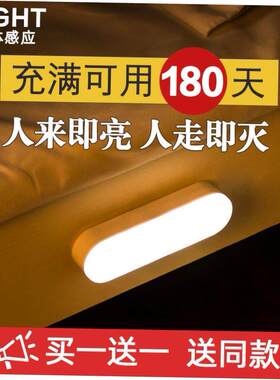 Wireless Motion Sensor LED Night Light Battery Lamp Bedroom