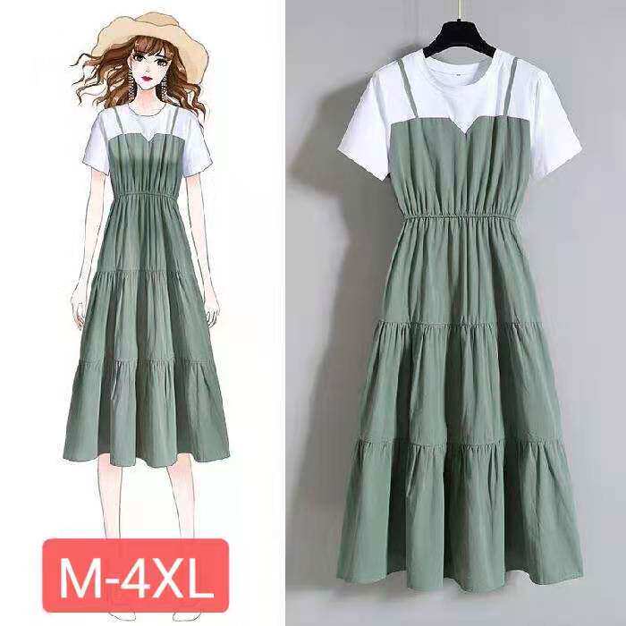 2023 summer women casual fashion dress ladies dresses4xl女士