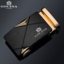 库奇品牌男士 自动扣带头合金男扣头腰带磨砂高档皮带头配件3.5cm