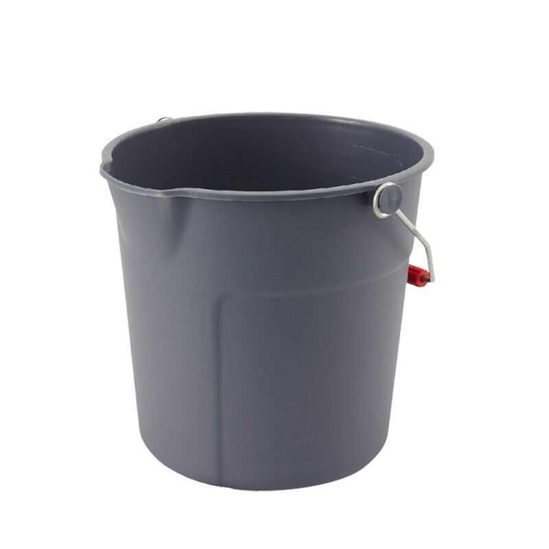 圆形刻度13L灰色物业清洁特耐适5252提桶酒店T桶塑料水桶带