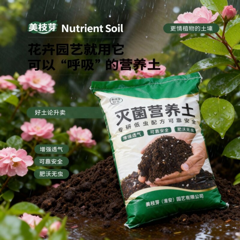 通用有机营养土疏松透气花土种菜专用养花土壤多肉绿萝栽花种植土