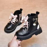 Martens, детские демисезонные нескользящие короткие сапоги в английском стиле, коллекция 2022, мягкая подошва, в британском стиле