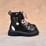 Martens, детские демисезонные нескользящие короткие сапоги в английском стиле, коллекция 2022, мягкая подошва, в британском стиле