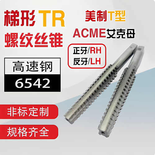 T型梯形ACME美制丝锥29度丝攻 RH/LH 1/4至2.5寸 双头多头 非标