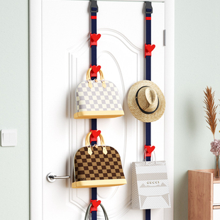 门后挂钩卧室门挂衣钩衣柜侧面挂衣架免打孔门上衣服收纳架布挂钩