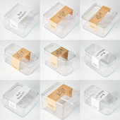 曲奇饼干包装 盒雪花酥透明塑料盒子烘焙食品密封零食罐收纳盒新款