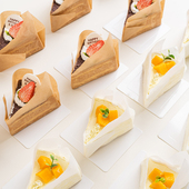 切块蛋糕油纸包装 纸 盒切件围边甜品纸提拉米苏打包盒烘焙防油包装