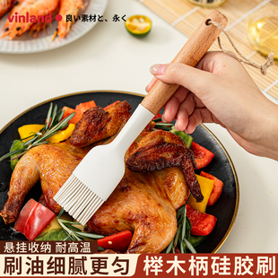 日本食品级硅胶油刷厨房小刷子耐高温烧烤刷专用烙饼婴儿辅食烘焙