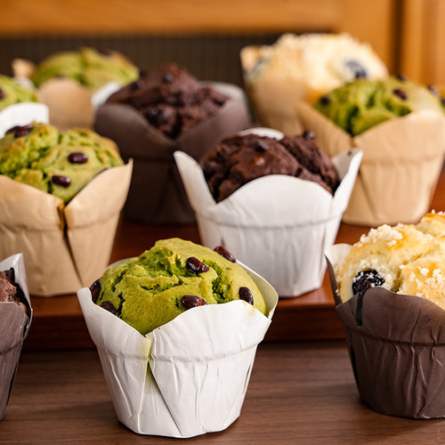 加厚【荷叶纸杯】防油耐烤易脱模