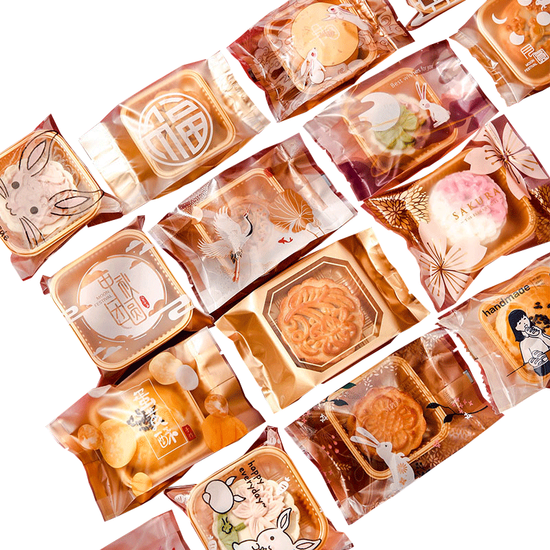 包装袋月饼蛋黄自封新款2022盒