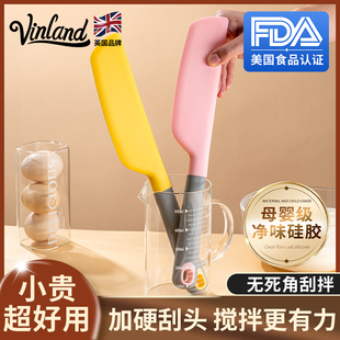 英国硅胶刮刀铲烘焙工具食品级耐高温抹奶油蛋糕搅拌小铲子软刮板
