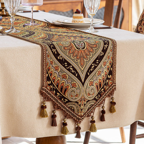 轻奢高端桌旗斗柜盖布2025新款