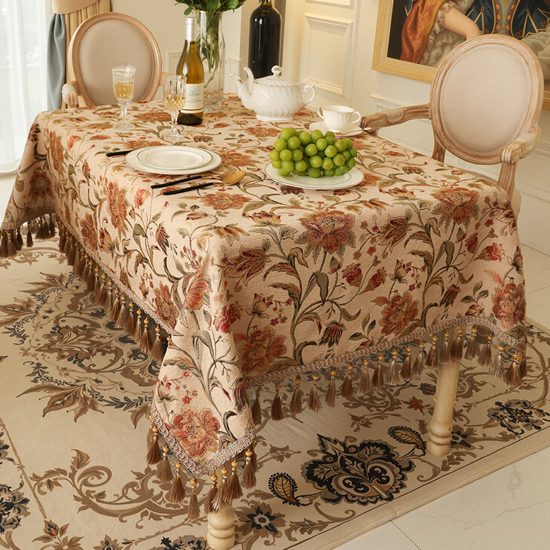 2025新款餐桌布高端奢华茶几布