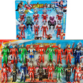 银河奥凸曼家族套装 召唤器彩色奥特蛋儿童模型怪兽塑料玩具超人偶