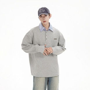 无差价新款 POLO03 时尚 假两件潮流POLO衫 无影墙 秋季 特P57