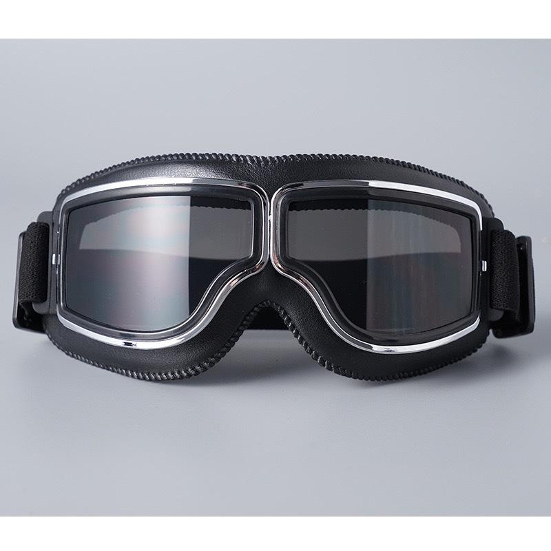 摩托车骑行镜复古哈雷眼镜自行车电动车越野机车头盔护目镜防风镜