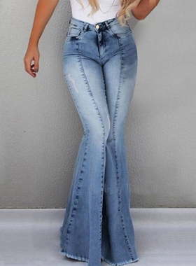 jeans women trousers 2020 Fashion elastic ladies pants 女裤