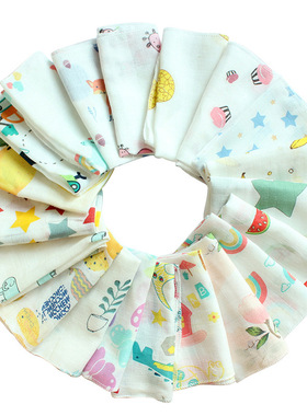 Newborn 10Pcs Baby Towel Bath Gauze Muslin Squares Cotton
