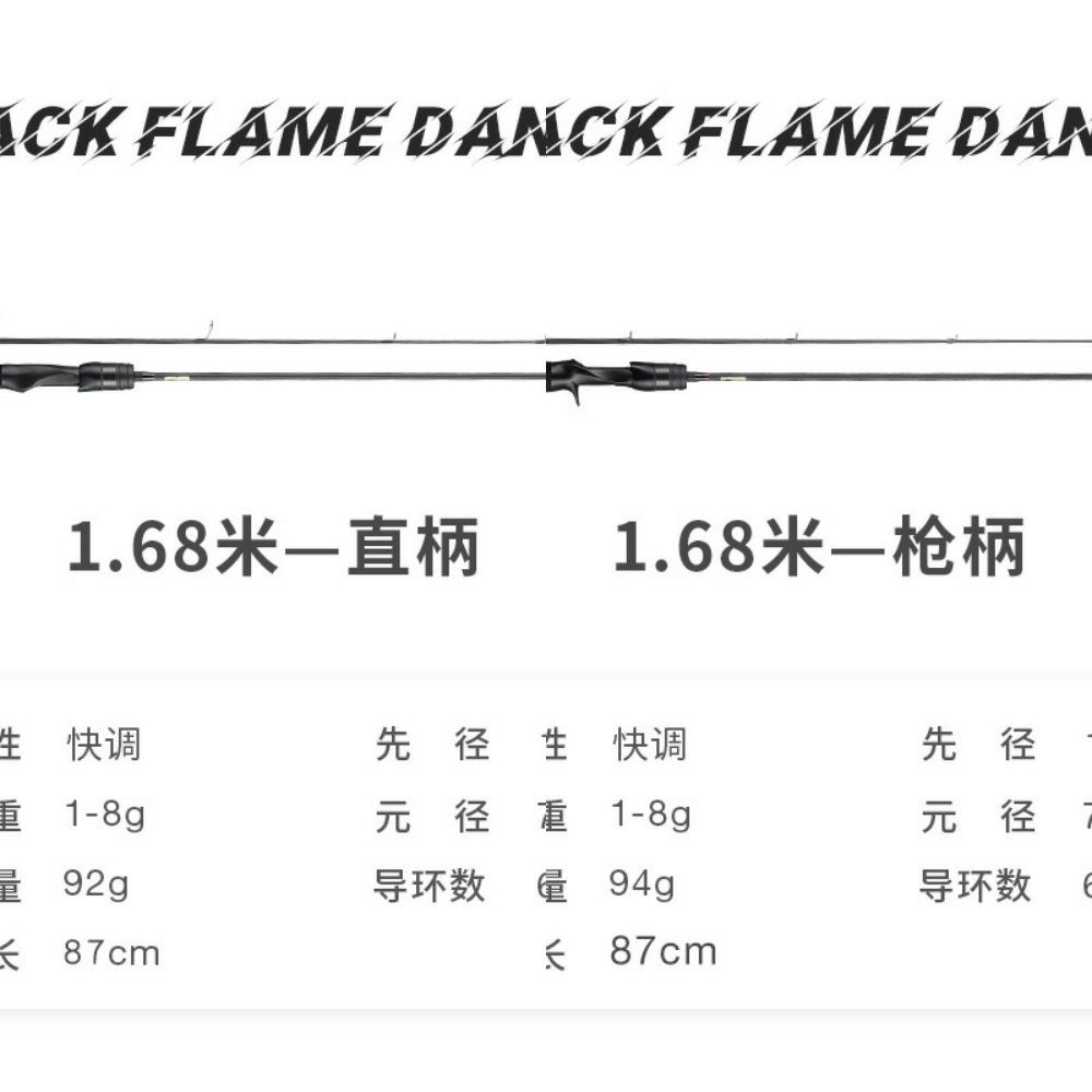 皓顿全富士O环碳素微物路亚竿 带发声轮座1.68米UL调鱼竿远投渔杆