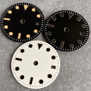 NH34 NH35 GMT 表盘29mm适合水鬼SKX手表改装配件黑刻度日历