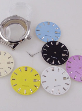 ETA2824 NH35手表表壳gs抛光壳拱形蓝宝石33.5mm表盘透底40mm