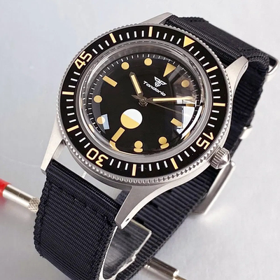 NH35 PT 50Fathoms 潜水手表男士蓝宝石200米防水腕表复古五十寻